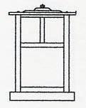 Arroyo Craftsman MC-10TWO-P - 10" mission column mount with t-bar overlay