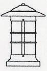 Arroyo Craftsman NC-9LRM-BK - 9" newport long body column mount