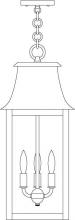 Arroyo Craftsman ORH-10RM-AC - 10" orpington pendant