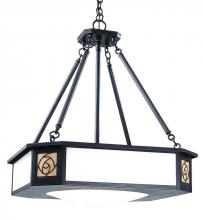 Arroyo Craftsman SCCH-21GWC-VP - 21" saint clair inverted chandelier