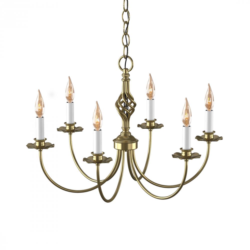 Twist Basket 6 Arm Chandelier