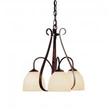 Hubbardton Forge 101441-SKT-05-GG0001 - Sweeping Taper 3 Arm Chandelier