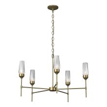 Hubbardton Forge 105060-SKT-86-CR - Luma 5 Arm Chandelier