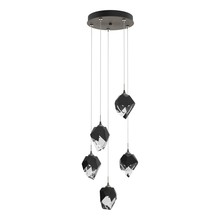 Hubbardton Forge 131137-SKT-LONG-20-BP0754 - Chrysalis 5-Light Small Crystal Pendant