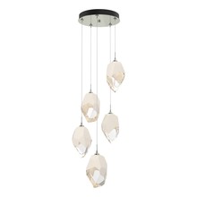 Hubbardton Forge 131138-SKT-LONG-85-WP0755 - Chrysalis 5-Light Large Crystal Pendant