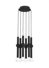 Visual Comfort & Co. Modern Collection 700TRSPGYD6RB-LED930 - Guyed 6 Light Chandelier