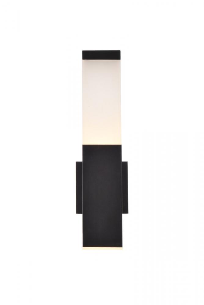 Raine Integrated LED wall sconce in black