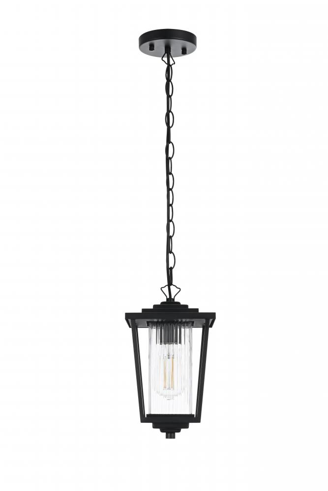 York 7 inch Outdoor Pendant in Black