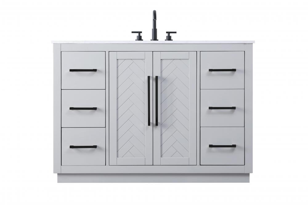 48 inch Single Bathroom Vanity in Grey