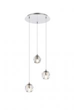 Elegant 3505D12C - 3 lights Chrome pendant