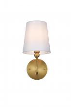 Elegant LD7322W6SG - Senna 6 inch Wall Sconce in Satin Gold