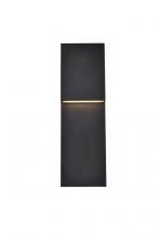 Elegant LDOD4001BK - Raine Integrated LED wall sconce in black