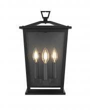 Elegant OD331W16BK - Richmond 7 inch Outdoor Pendant in Black