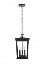 Elegant OD332H16BK - Cayman 7 inch Outdoor Pendant in Black