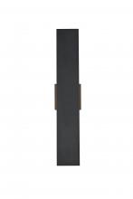 Elegant OD506W24BK - Waylen 4.5 x 24 inch Outdoor Wall Sconce in Black