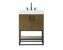 Elegant VF29224MCB - 24 inch Single Bathroom Vanity in Chestnut Brown