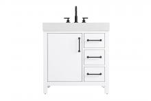 Elegant VF60632WH - 32 inch Single Bathroom Vanity In White