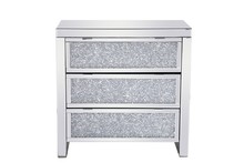 Elegant MF92018 - 31.5 inch Crystal Cabinet Silver Royal Cut Crystal