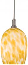 Minka George Kovacs P402-33-084 - One Light Brushed Nickel Amber Case Glass Down Mini Pendant