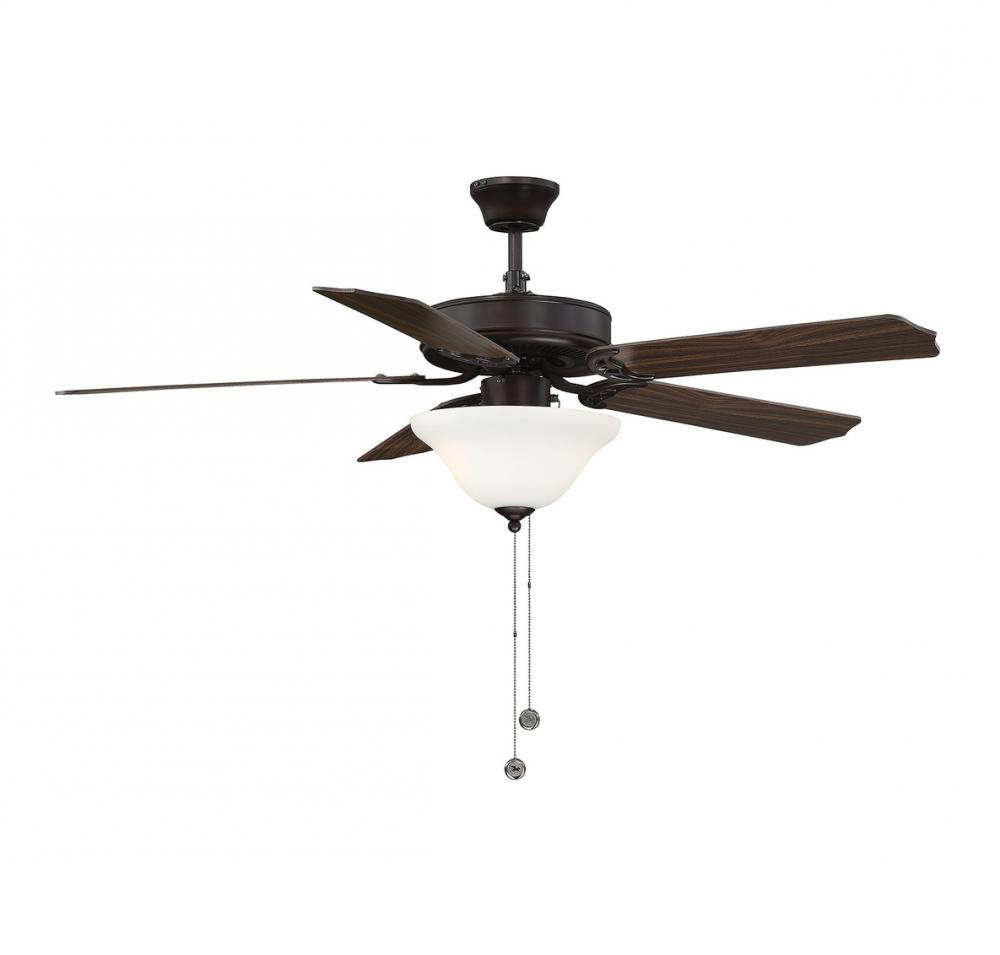 52" 2-Light Ceiling Fan in Oil Rubbed Bronze