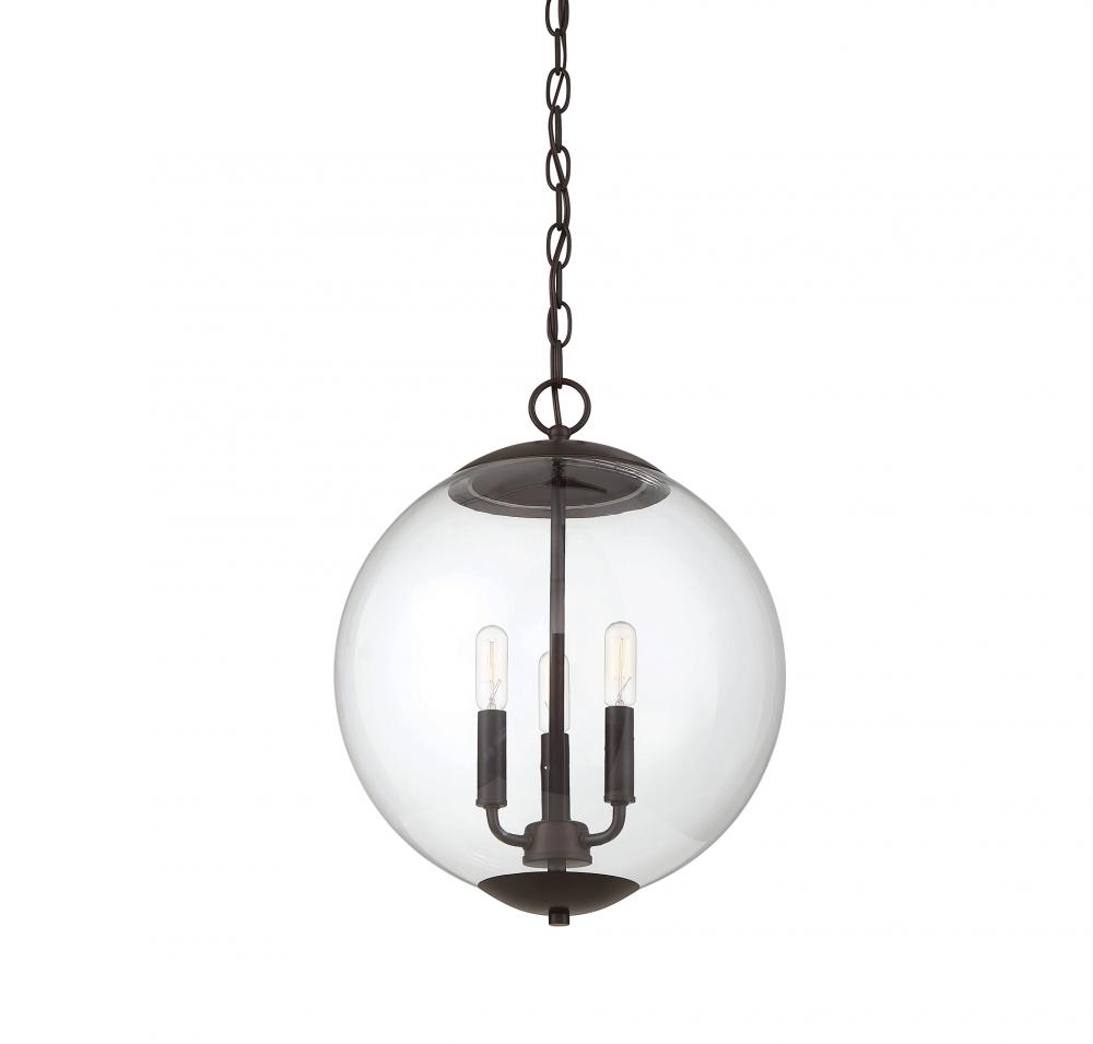 3-Light Pendant in Oil Rubbed Bronze