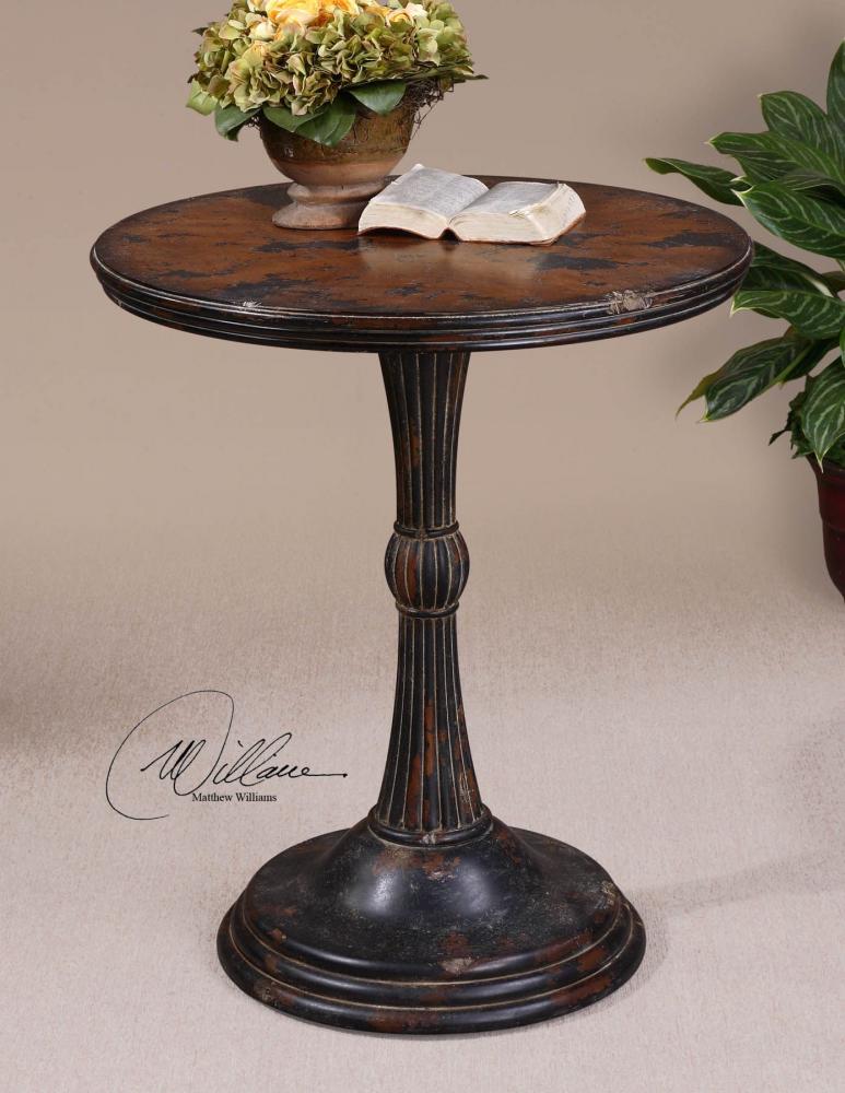 Uttermost Breton Round Accent Table