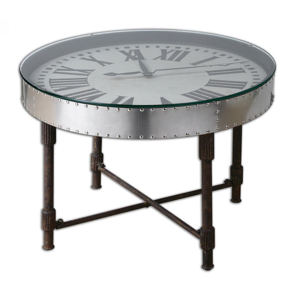 Uttermost Cassem Clock Table