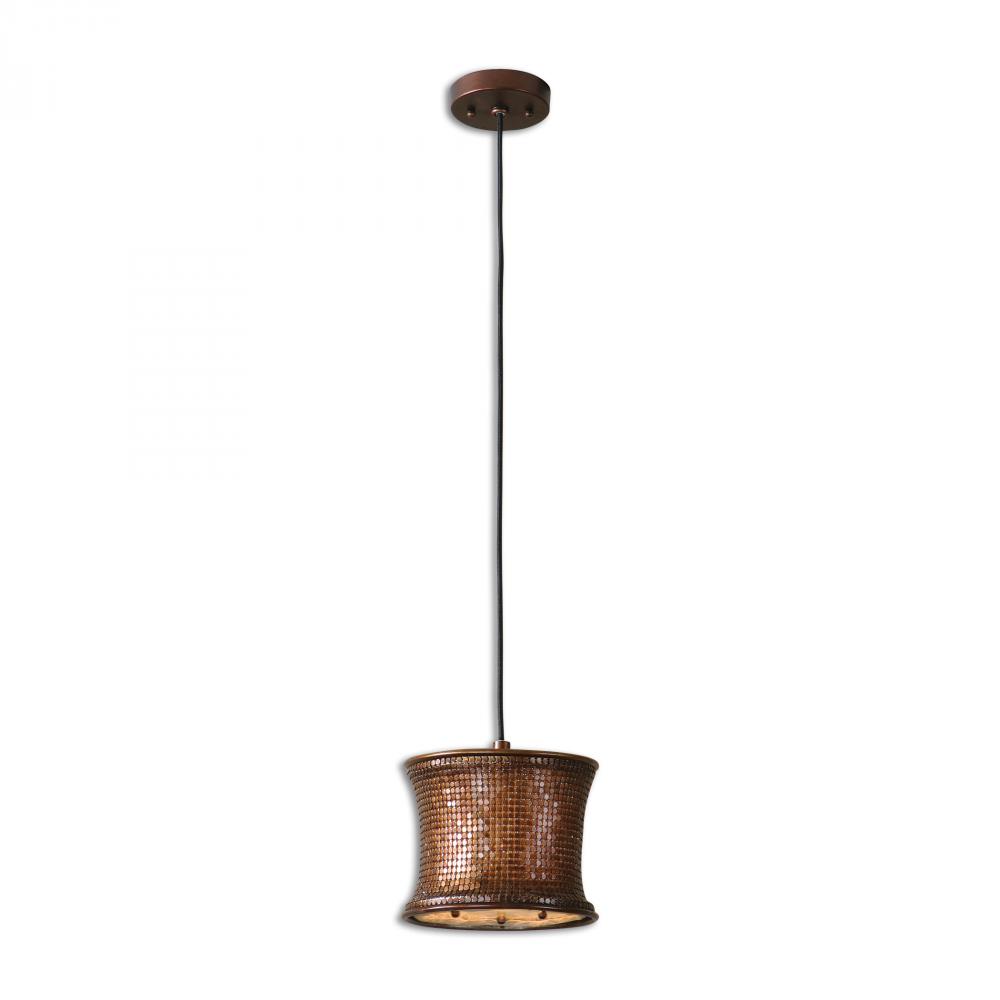 Uttermost Marcel Copper Mini Drum Pendant