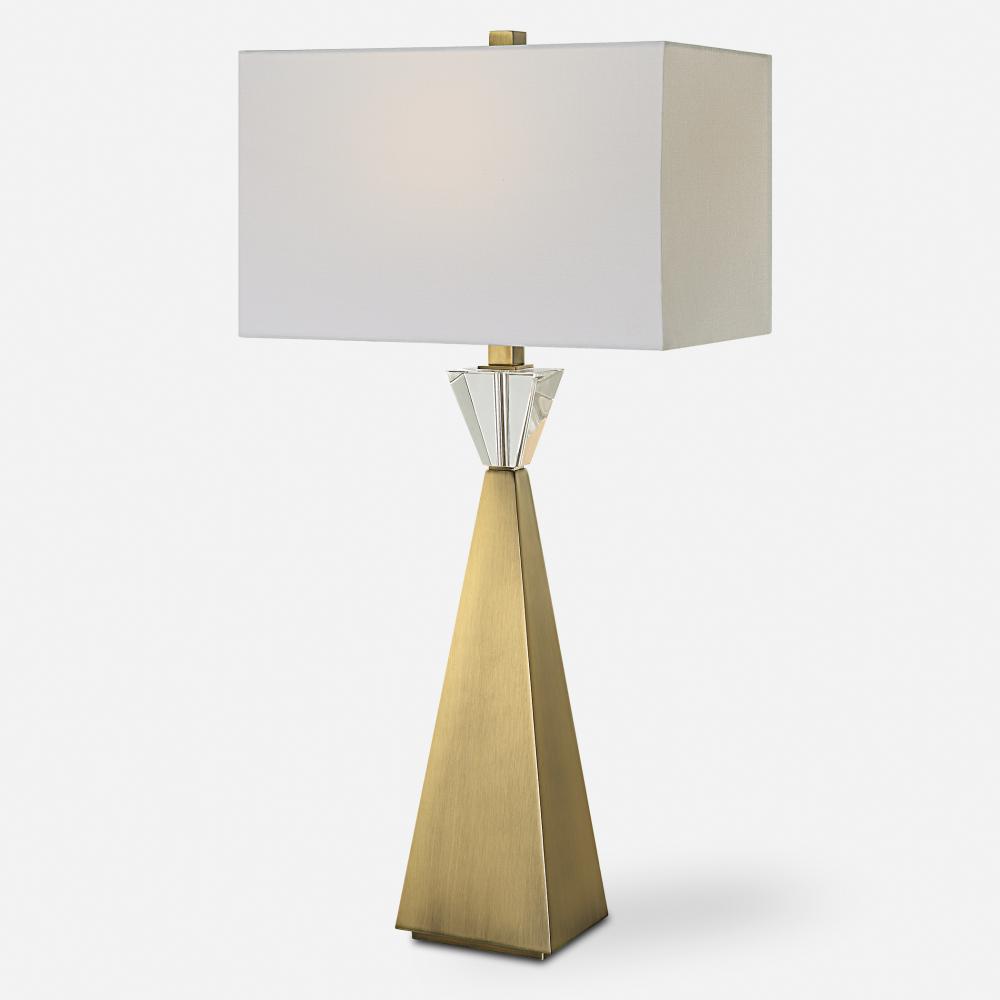 Uttermost Arete Modern Brass Table Lamp