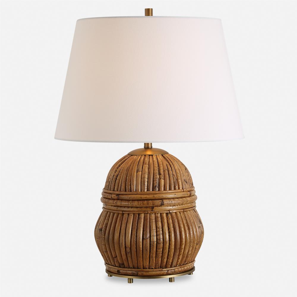 Uttermost Reed Honey Rattan Table Lamp