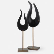 Uttermost 18136 - Black Flame Sculptures, S/2