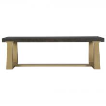 Uttermost 22989 - Uttermost Voyage Brass And Wood Bench