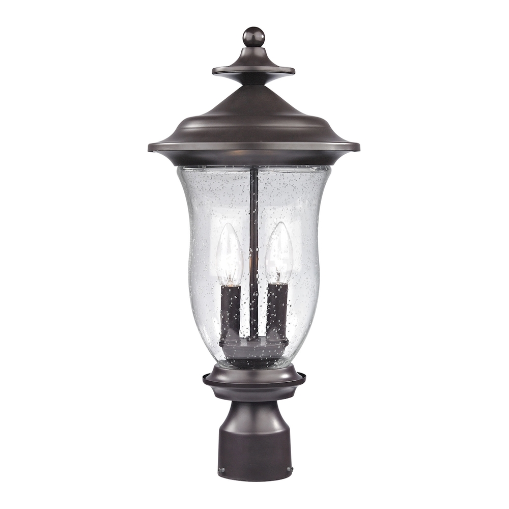 Thomas - Trinity 20'' High 2-Light Outdoor Post Light - Oil Rubbed Bronze