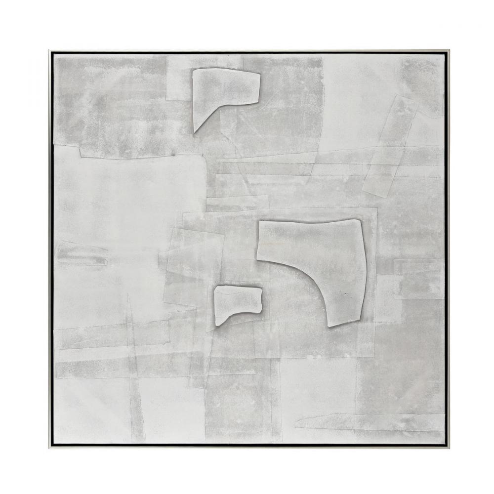 Whiten I Abstract Framed Wall Art