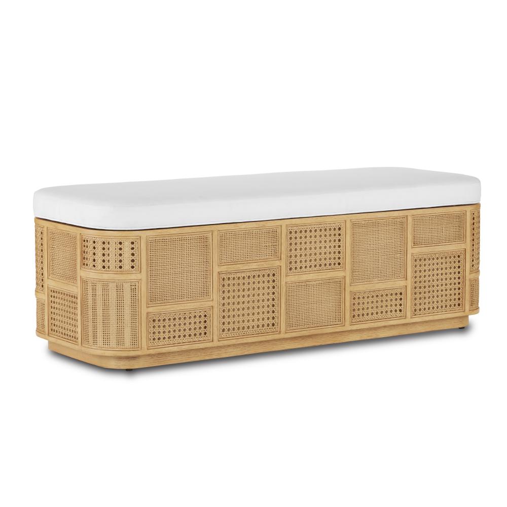 Anisa Natural Muslin Storage Bench