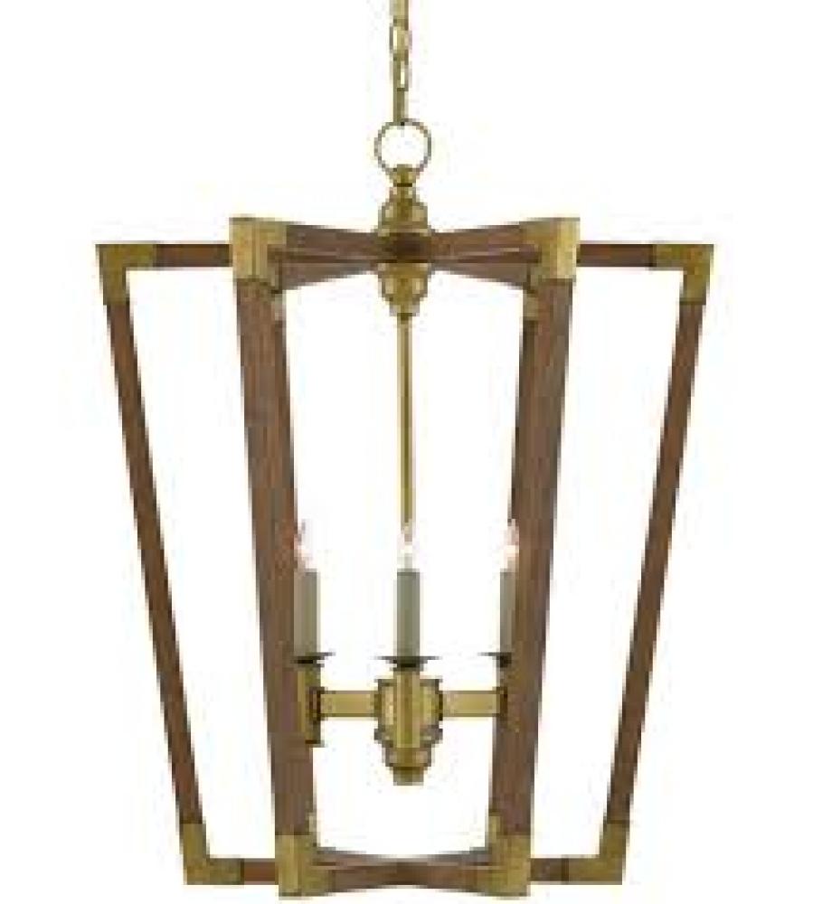 Bastian Medium Chestnut Lantern