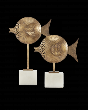 Currey 1200-0513 - Cici Brass Fish Set of 2