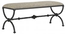 Currey 7000-0802 - Agora Bronze Bench, Calcutta Peppercorn