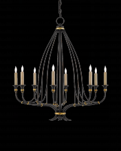 Currey 9000-0214 - Folgate Small Black Chandelier