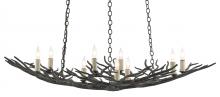 Currey 9000-0555 - Rainforest Small Bronze Chandelier