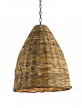 Currey 9845 - Basket Natural Pendant