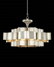 Currey 9000-0051 - Grand Lotus Large Silver Chandelier