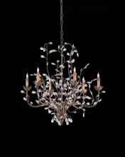 Currey 9882 - Crystal Bud Medium Gold Chandelier